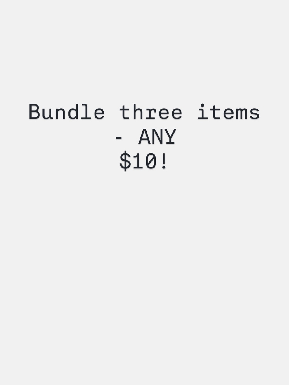 Bundle: Three Electronics Items - Any $10